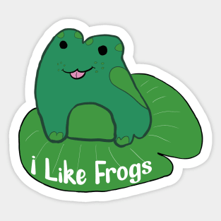 I like Frogs Sticker